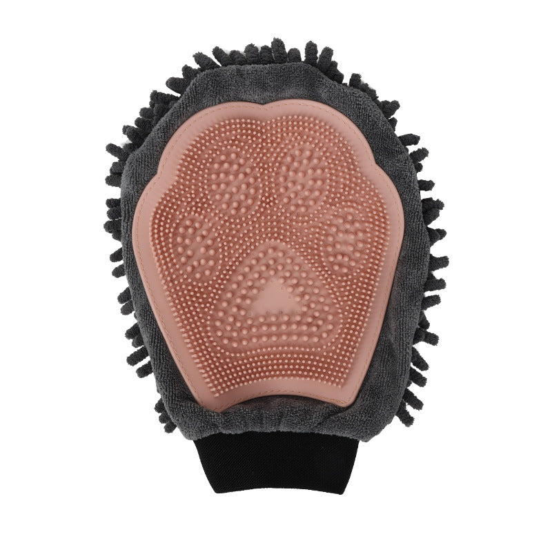 2 In 1 Pet Grooming Bath Glove Cleaning Massage Tool