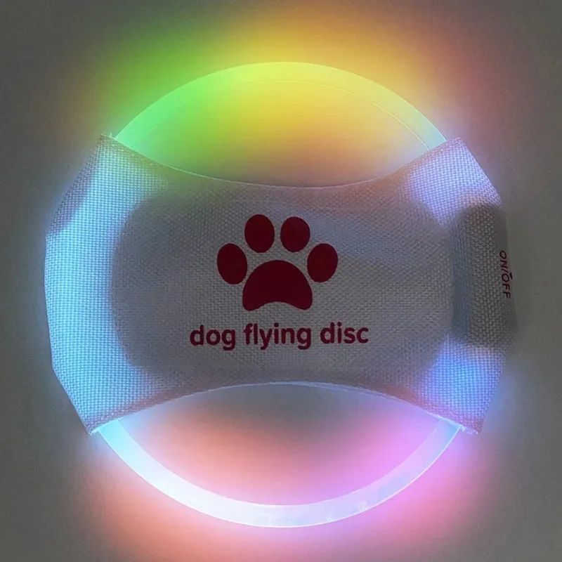 Pet LED Glowing Flying Disc Interactive Training Toy