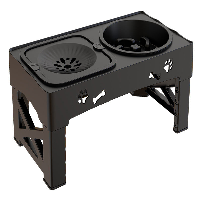 Pet Stainless Steel Double Bowl Lifting Feeder Stand