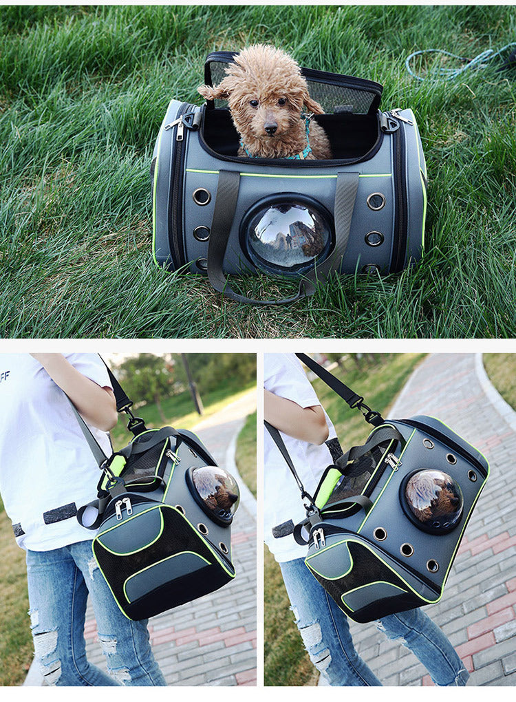 Pet Portable Diaper Style Backpack Carrier Bag