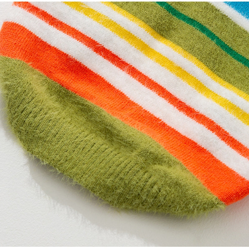 Pet Autumn Winter Striped Sleeveless Sweater Casual Wear