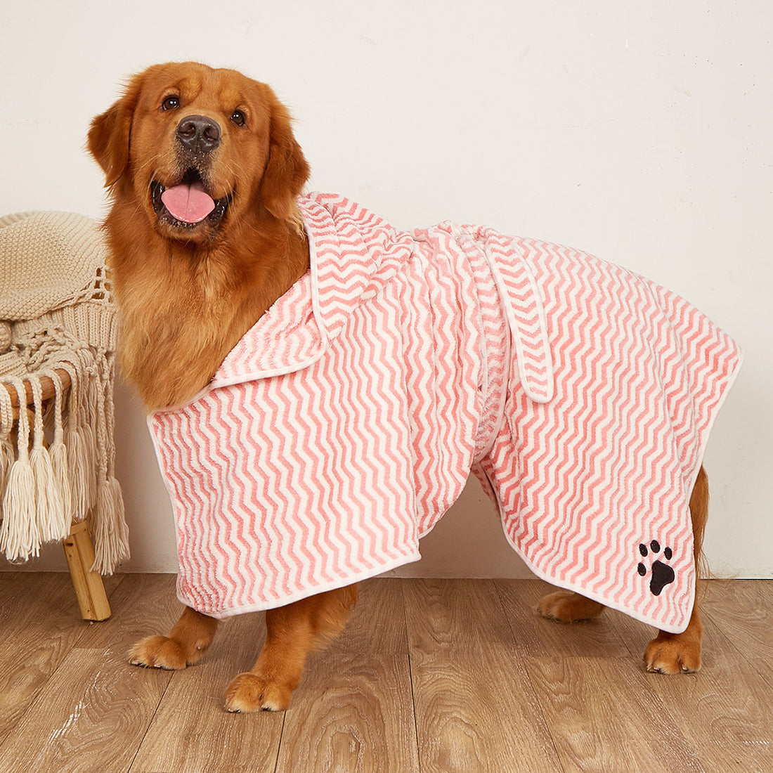 Pet Microfiber Bathrobe Towel Quick Drying Wrap