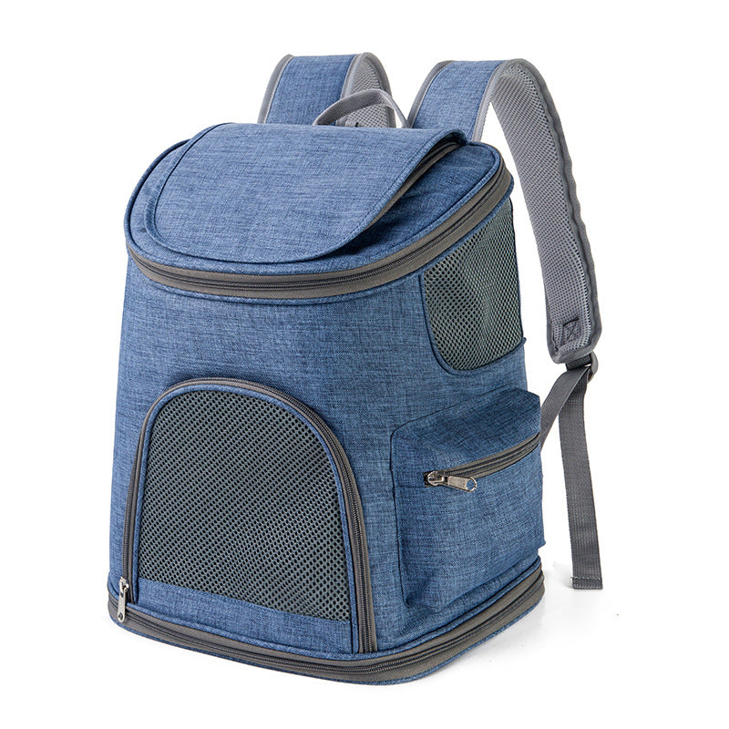 Pet Oxford Cloth Outdoor Portable Shoulder Backpack Carrier