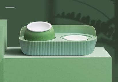 Pet Ceramic Elevated Cervical Spine Protection Feeding Bowl