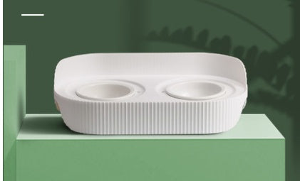 Pet Ceramic Elevated Cervical Spine Protection Feeding Bowl