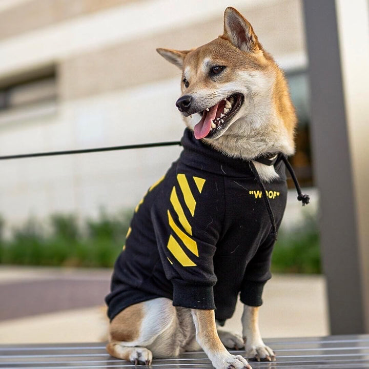 Three Stripe Pet Fashion Sweater Autumn Winter Apparel