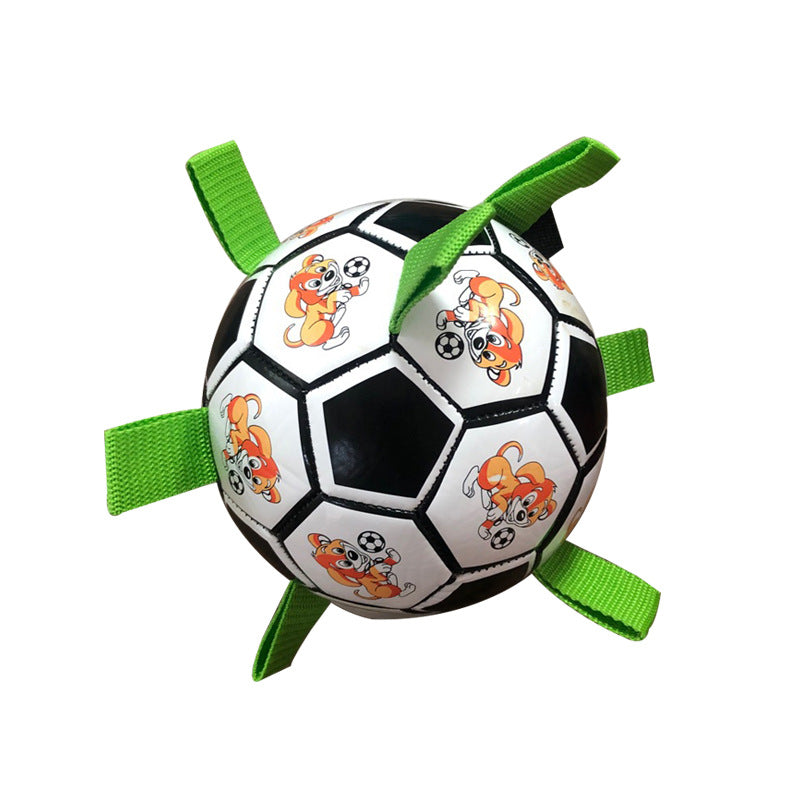 Pet Bite Resistant Football Chew Toy Molar Grinding Ball