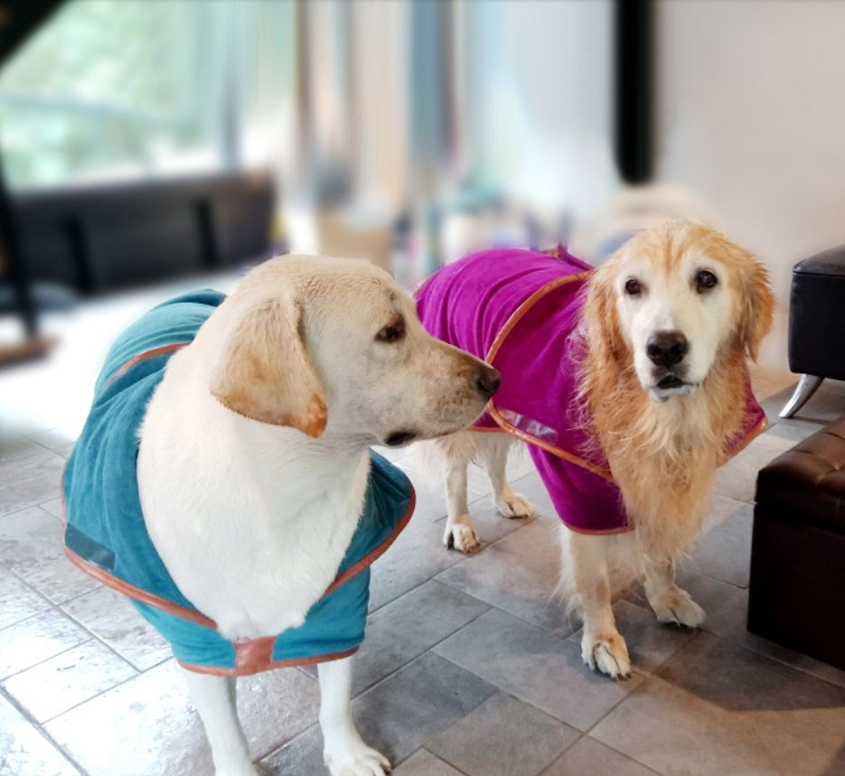 Pet Quick Dry Absorbent Bath Towel Clothing Wrap