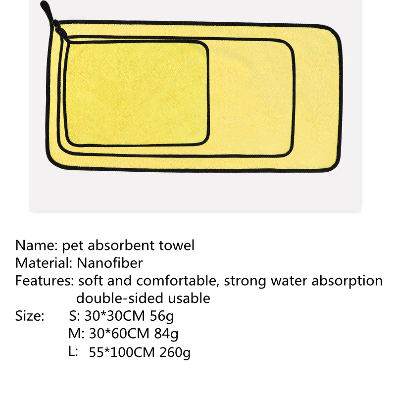 High Absorbent Multi Size Pet Bath Towel Cloth