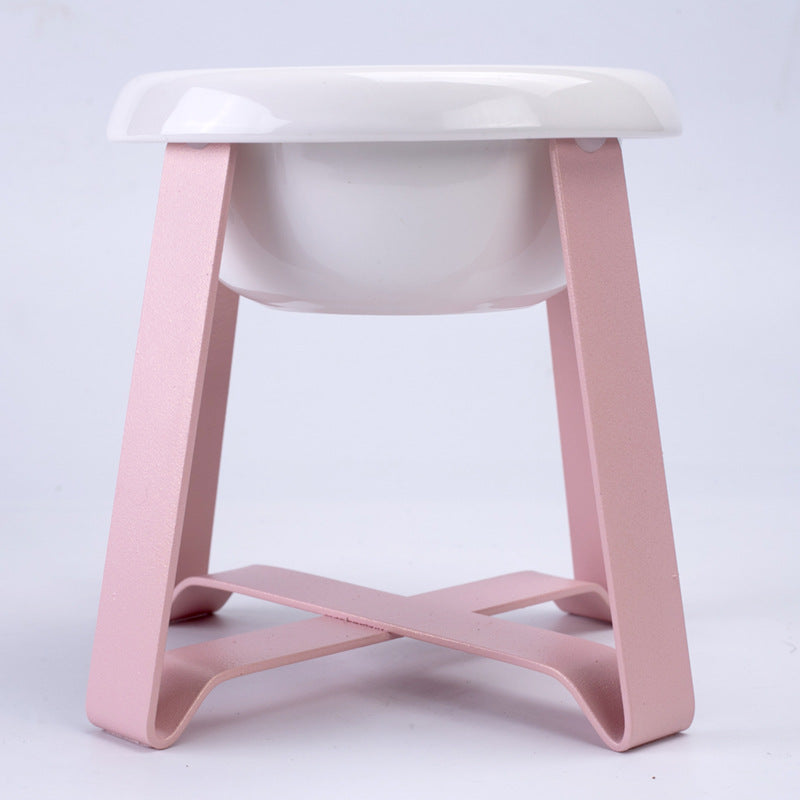 Pet Anti Slip Iron Stand Double Feeding Bowl