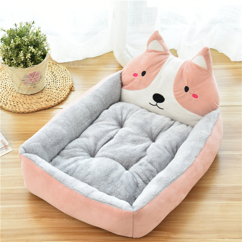 Pet Large Warm Cozy Soft Fleece Bed Nest