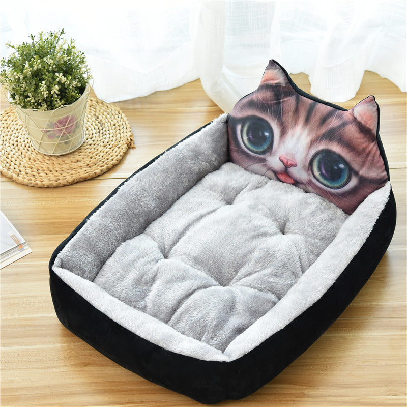 Pet Large Warm Cozy Soft Fleece Bed Nest