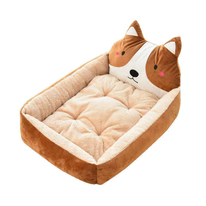 Pet Large Warm Cozy Soft Fleece Bed Nest