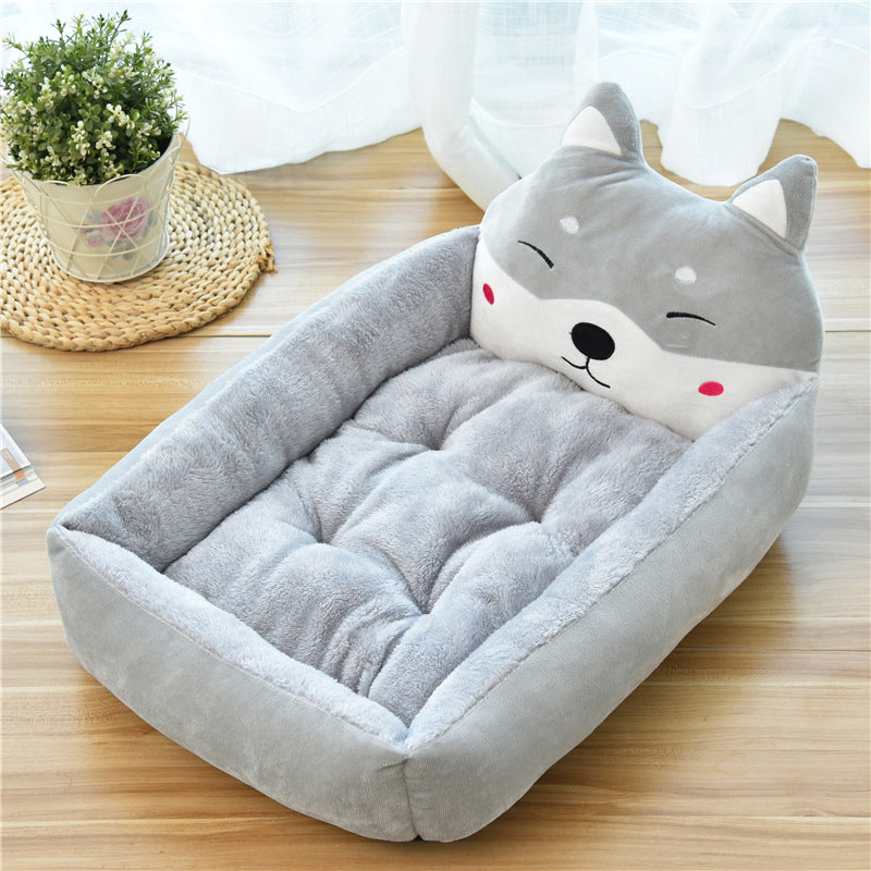 Pet Large Warm Cozy Soft Fleece Bed Nest