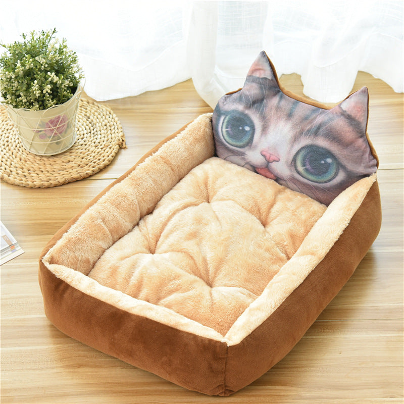 Pet Large Warm Cozy Soft Fleece Bed Nest