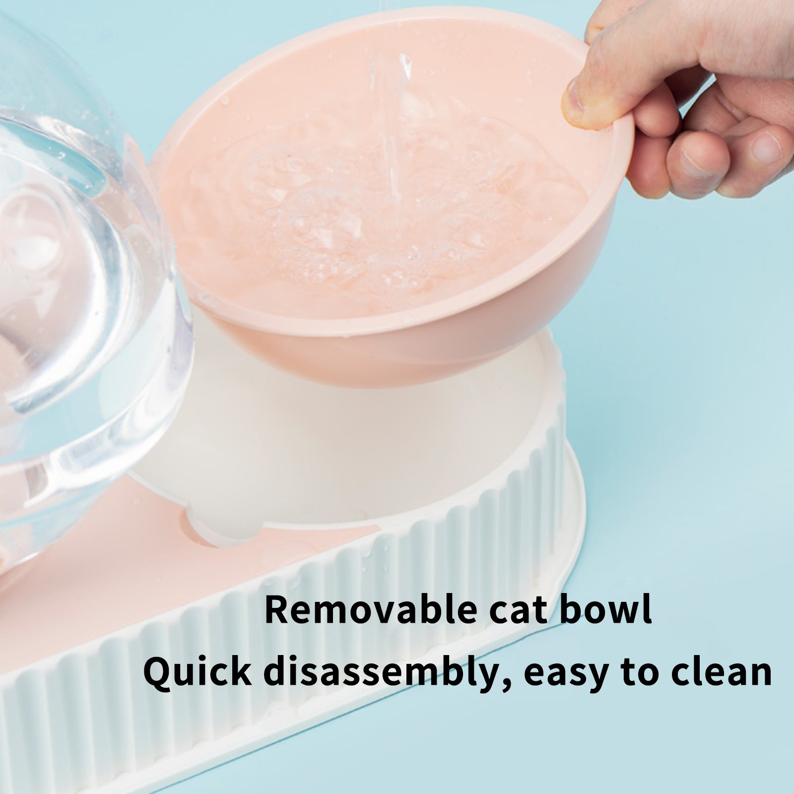 Pet Plastic Automatic Feeder And Water Bowl System