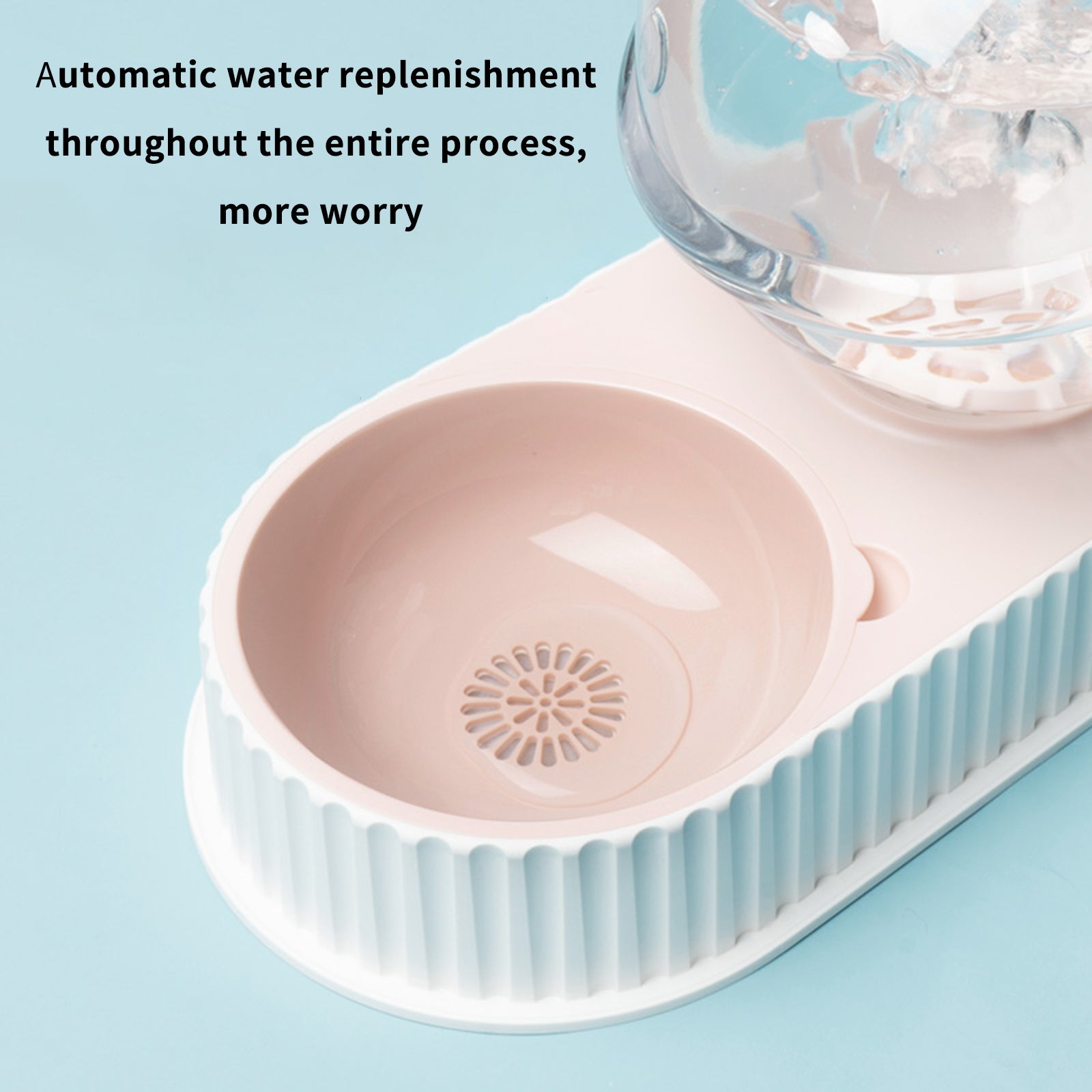 Pet Plastic Automatic Feeder And Water Bowl System