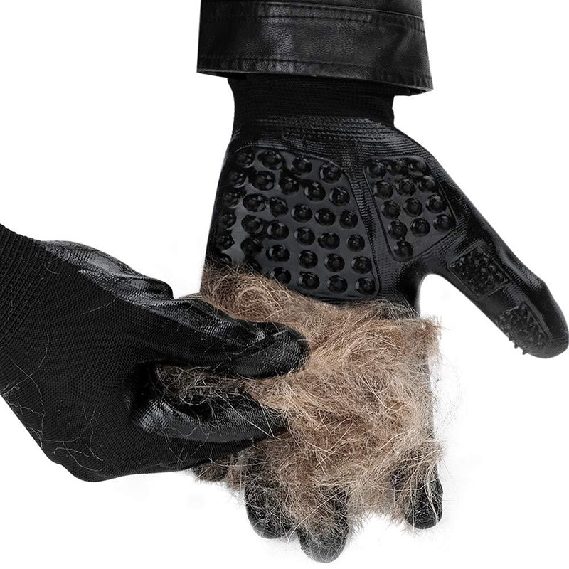Pet Grooming Glove Soft Rubber Hair Remover Massage Brush