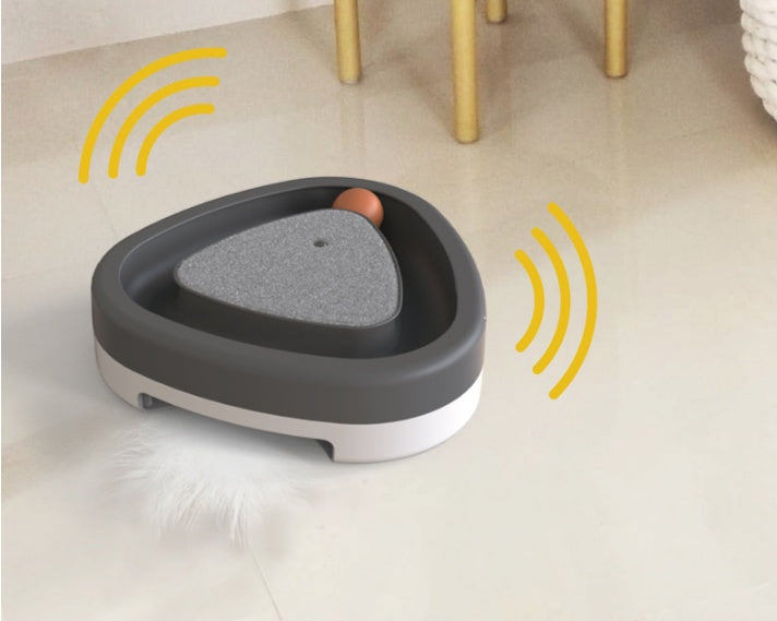 Pet Smart Electric Interactive Triangle Turntable Scratcher Toy