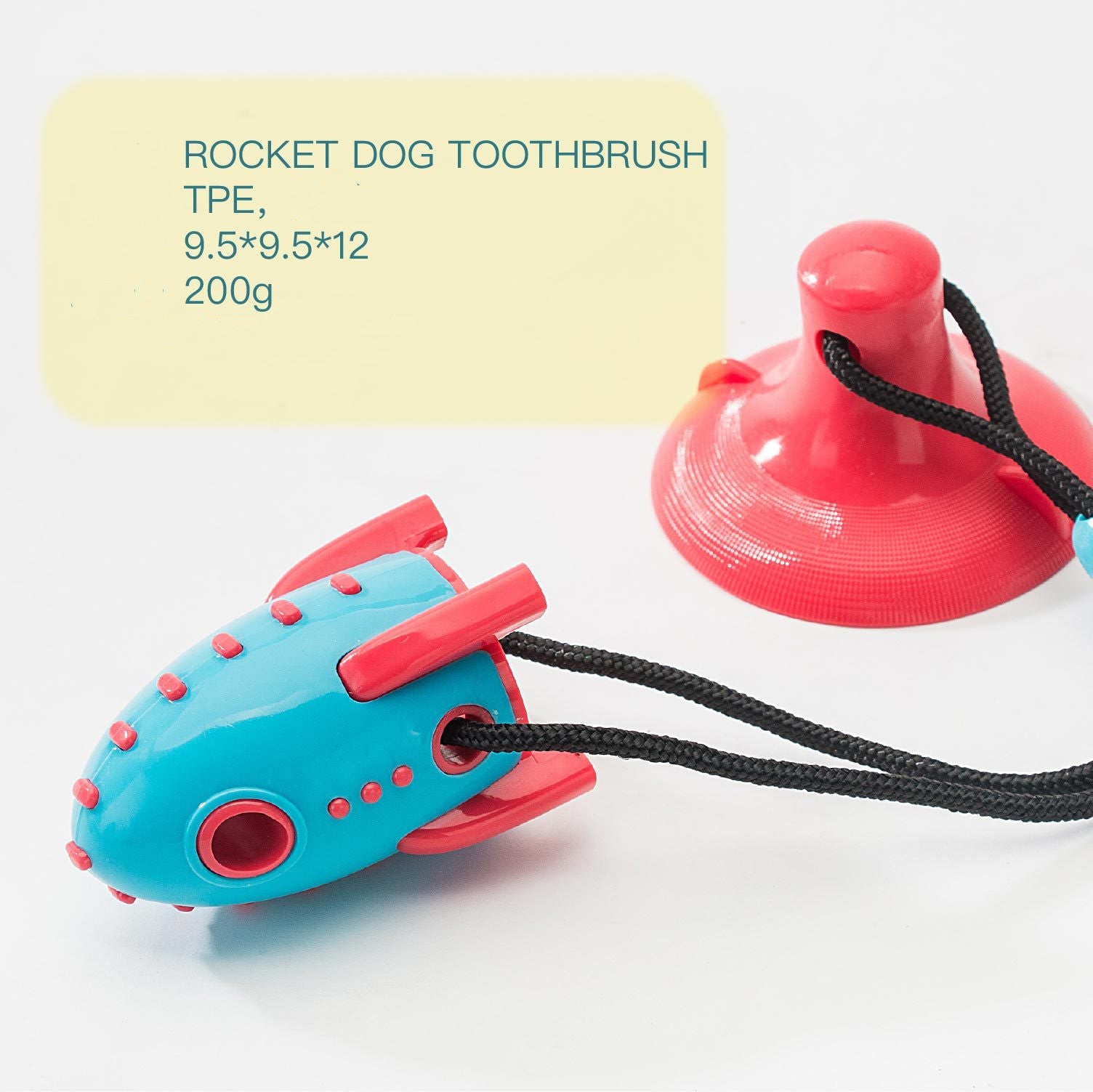 Pet Rocket Shaped Food Dispensing Bite Resistant Toy