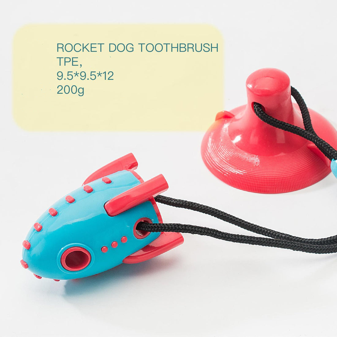 Pet Rocket Shaped Food Dispensing Bite Resistant Toy