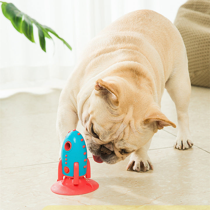 Pet Rocket Shaped Food Dispensing Bite Resistant Toy