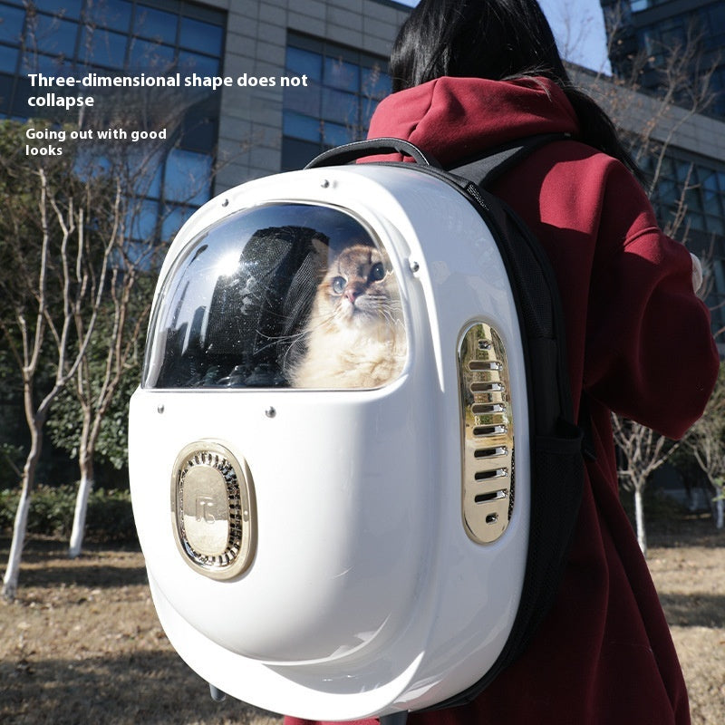 Climate Control Pet Backpack Astronaut Style Portable Carrier