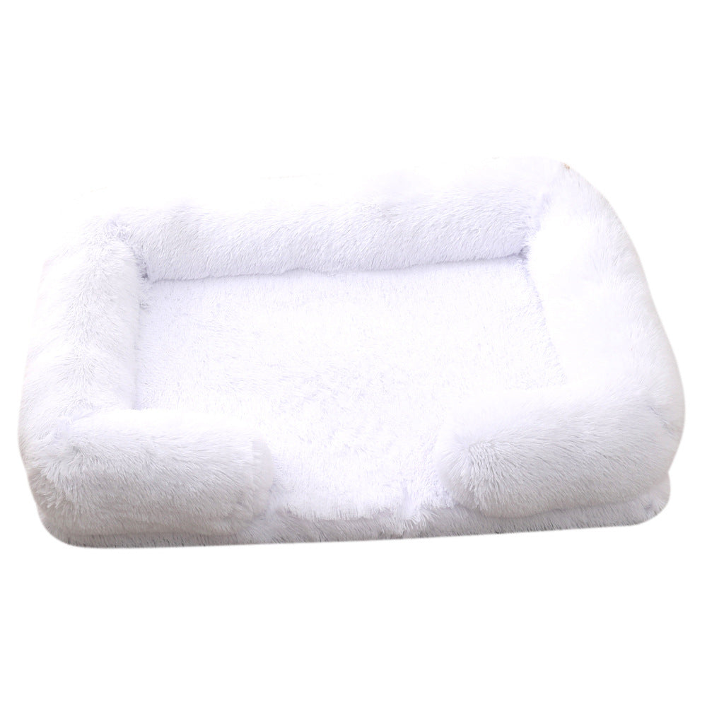 Pet Plush Round Winter Warm Bed