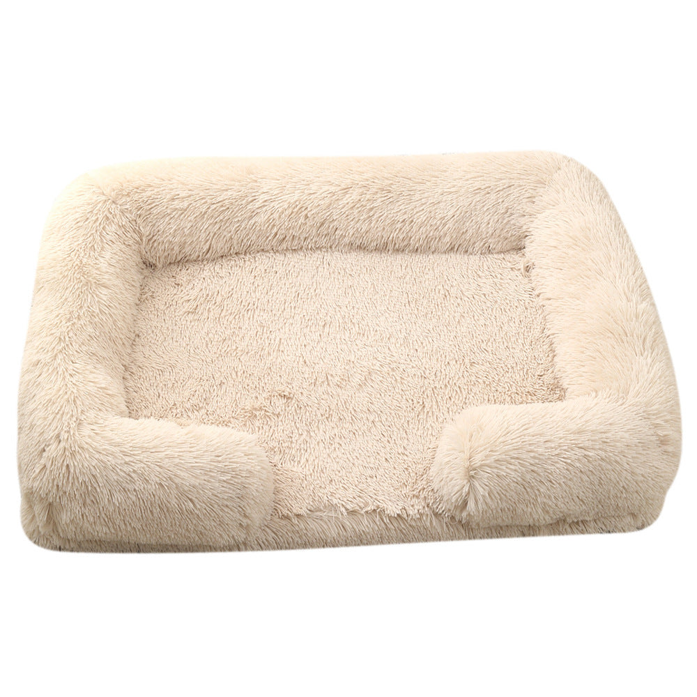 Pet Plush Round Winter Warm Bed