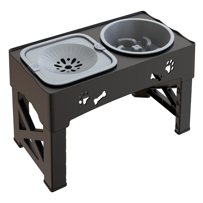 Pet Stainless Steel Double Bowl Lifting Feeder Stand