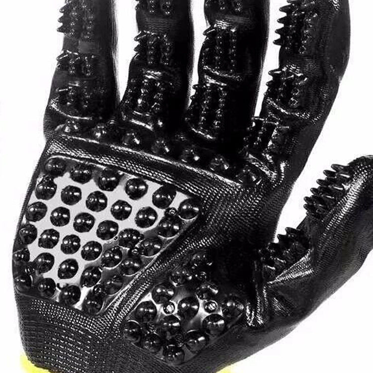 Pet Grooming Glove Soft Rubber Hair Remover Massage Brush