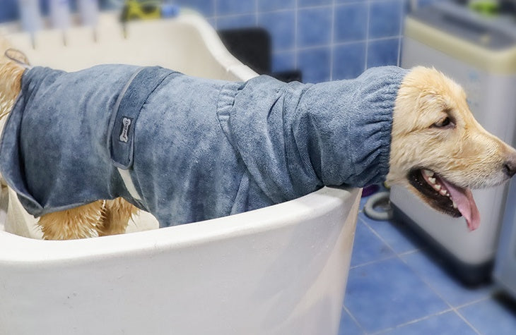 Pet Cotton Highly Absorbent Bathrobe Towel Wrap
