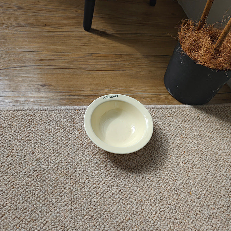Pet Anti Tumble High Leg Ceramic Double Feeding Bowl Stand