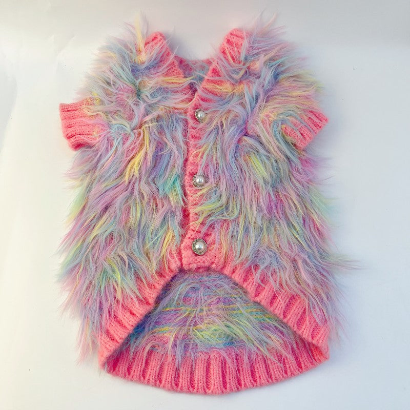 Japanese Korean Luxury Pet Sweater Cardigan Apparel