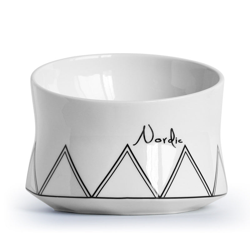 Pet Ceramic Feeding Bowl Durable Pet Dish