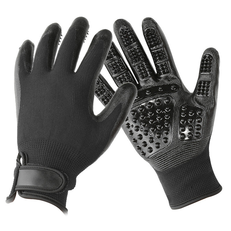 Pet Grooming Glove Soft Rubber Hair Remover Massage Brush