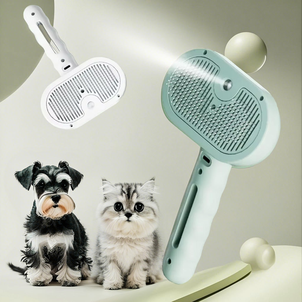 Pet Spray Grooming Comb Hair Remover Cleaning Brush
