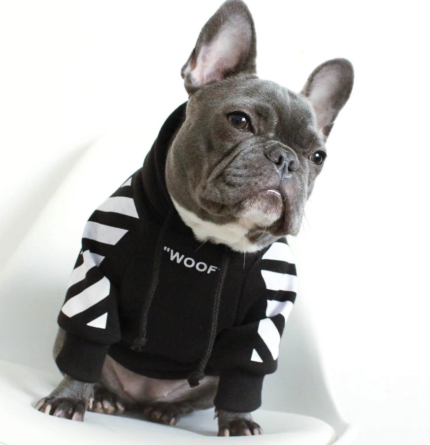 Three Stripe Pet Fashion Sweater Autumn Winter Apparel