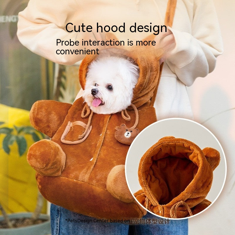 Animal Shape Portable Pet Backpack Diaper Carry Bag