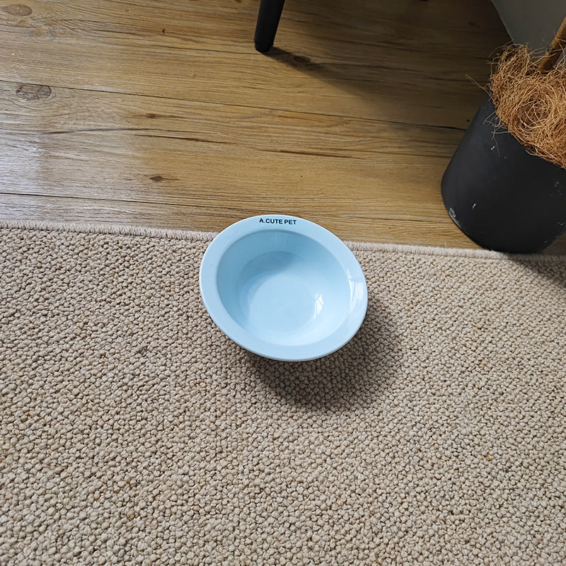 Pet Anti Tumble High Leg Ceramic Double Feeding Bowl Stand