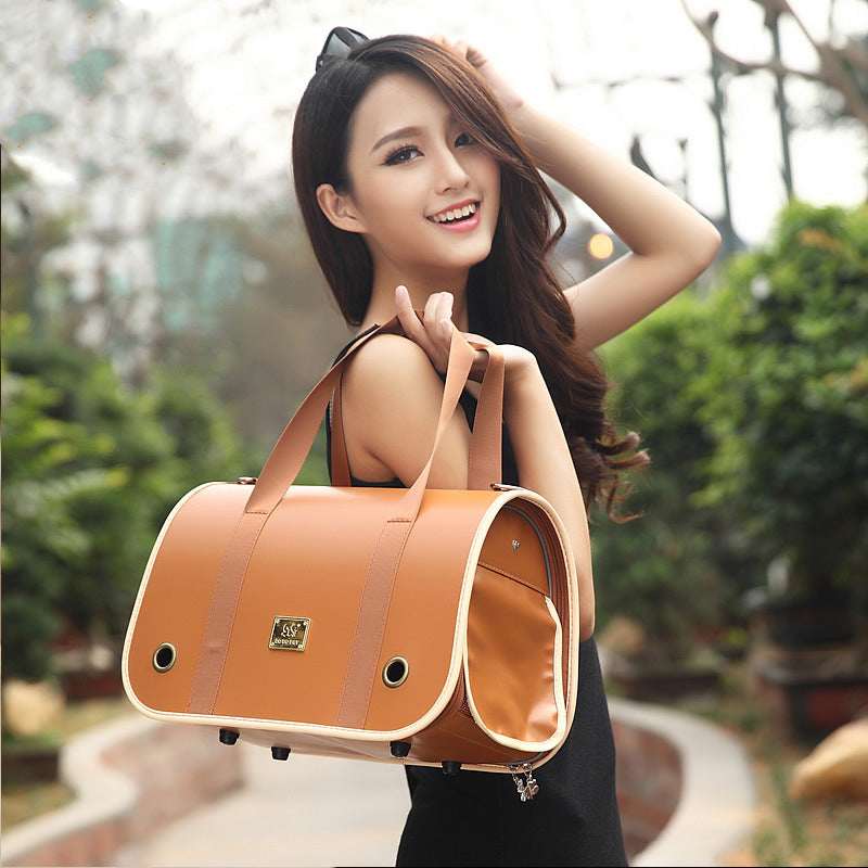 Pet Portable One Shoulder Travel Backpack Carrier