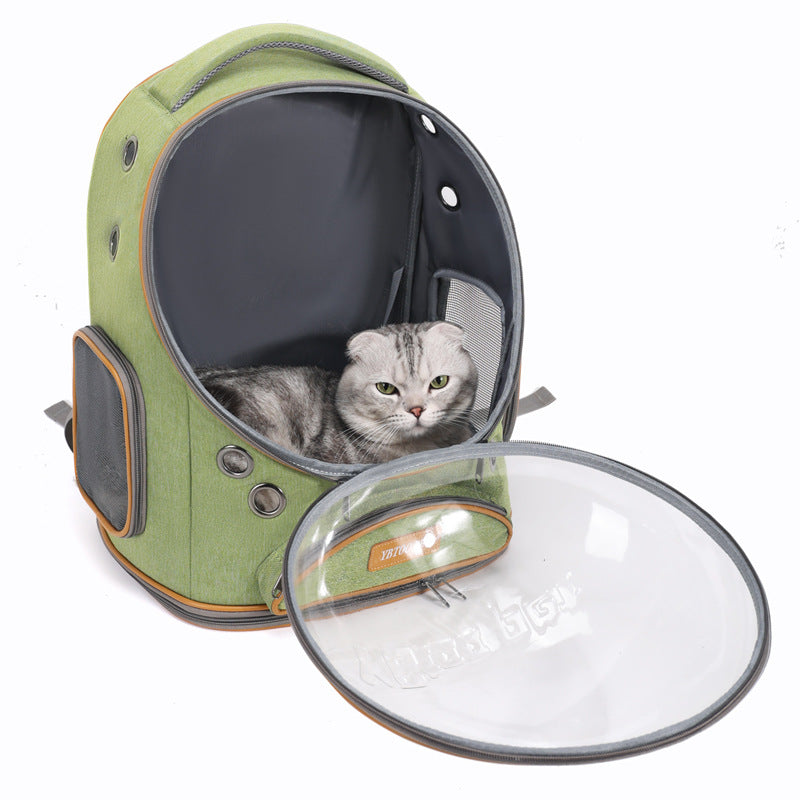 Pet Transparent Large Capacity Portable Travel Backpack Carrier