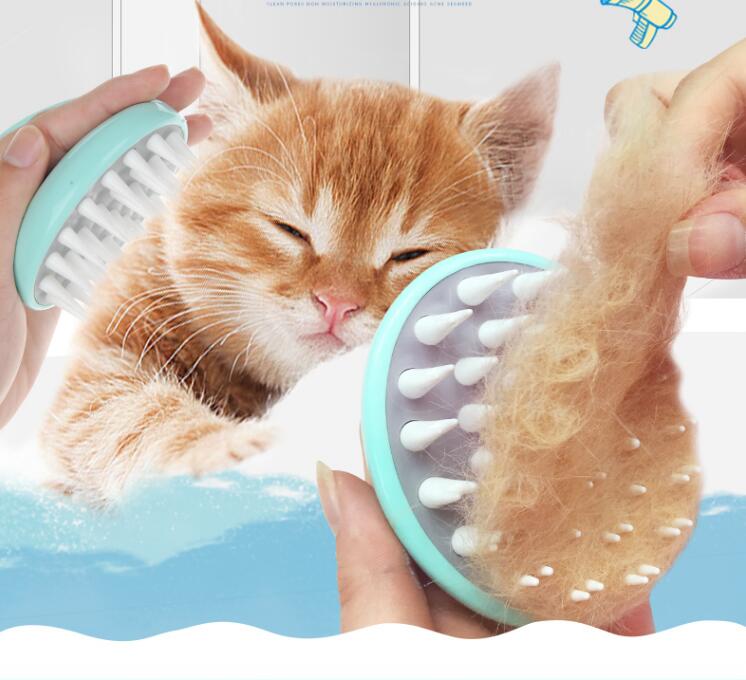 Pet Bath Massage Grooming Cleaning Brush Shower Comb