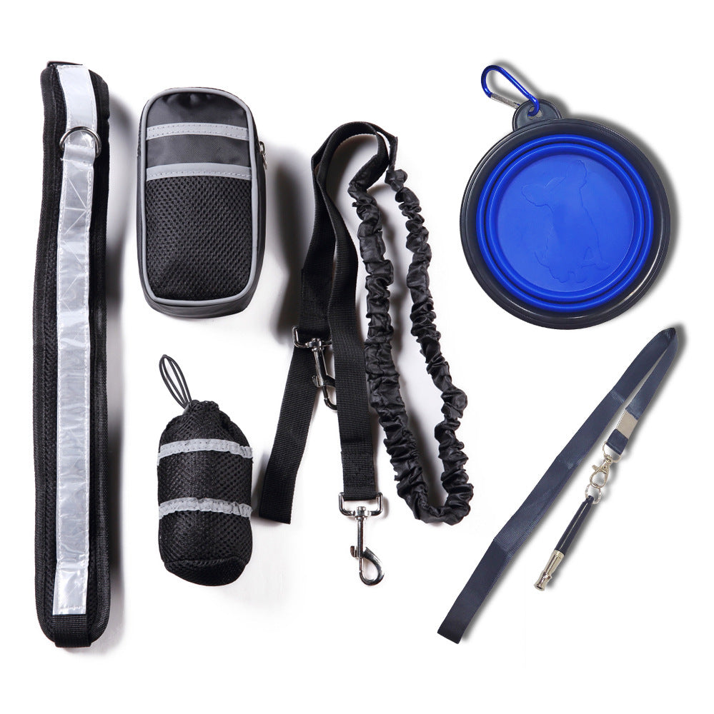 Pet Running Training Adjustable Traction Belt Bag