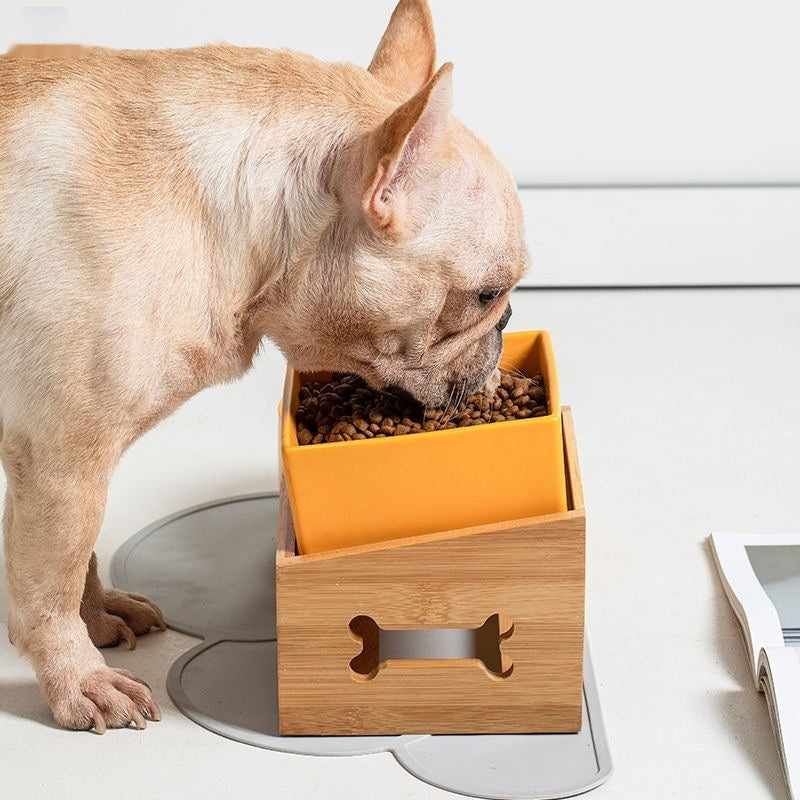 Pet Large Capacity High Stand Ceramic Feeding Bowl