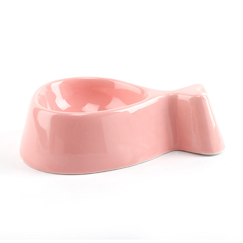 Pet Fish Bowl With Wooden Stand