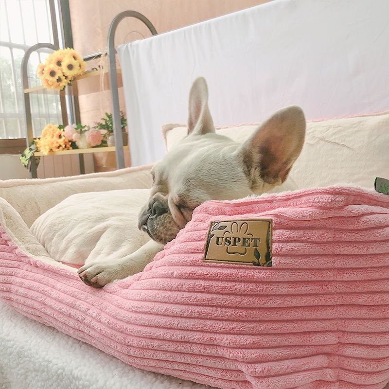 Pet Removable Washable Plush Warm Kennel Bed