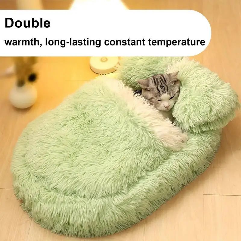 Pet Fluffy Anti Slip Winter Warm Sleeping Nest