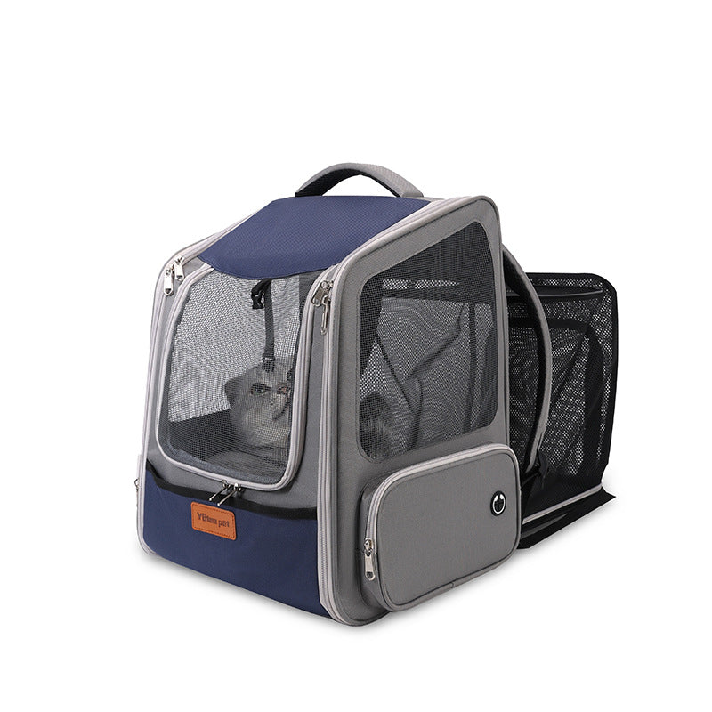 Expandable Large Capacity Portable Pet Backpack Diaper Bag