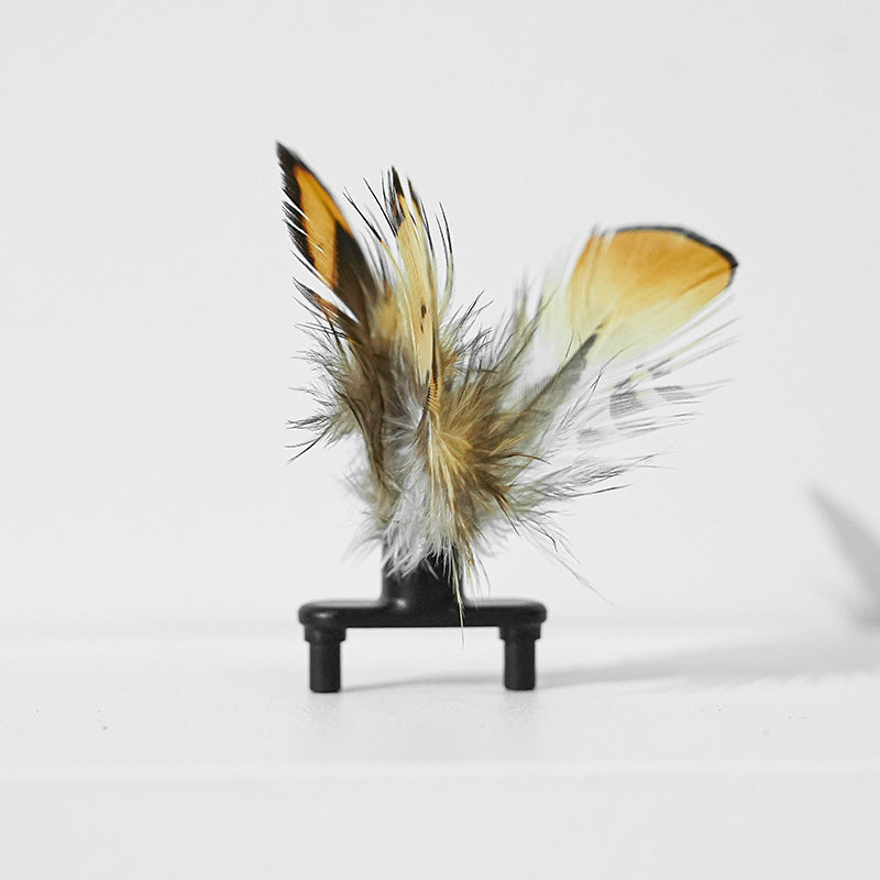 Pet Electric Interactive Moving Feather Teasing Toy